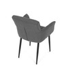 Jídelní židle, šedá, látka, DCH-J2159 GREY2