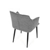 Jídelní židle, šedá, látka, DCH-J2139 GREY2