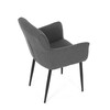 Jídelní židle, šedá, látka, DCH-J2159 GREY2