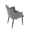 Jídelní židle, šedá, látka, DCH-J2139 GREY2