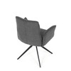 Jídelní židle, šedá, látka, DCH-D1328 GREY2