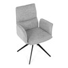Jídelní židle, šedá, látka, DCH-D1328 SIL2