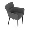Jídelní židle, šedá, látka, DCH-J2159 GREY2