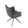 Jídelní židle, šedá, látka, DCH-D1328 GREY2