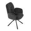 Jídelní židle, černá, látka, DCH-D1330 BK2