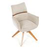 Jídelní židle, béžová, látka, DCH-D1348 CRM2