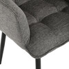 Jídelní židle, šedá, látka, DCH-J2139 GREY2