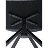 Jídelní židle, černá, látka, DCH-D1330 BK2