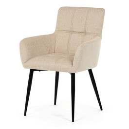 Jídelní židle, béžová, látka, DCH-P3146 CRM2