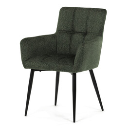 Jídelní židle, zelená, látka, DCH-P3146 GRN2