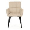 Jídelní židle, béžová, látka, DCH-P3146 CRM2