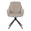 Jídelní židle, béžová, látka, DCH-P3174 LAN2