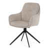Jídelní židle, béžová, látka, DCH-P3174 LAN2
