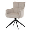 Jídelní židle, béžová, látka, DCH-P3170 LAN2