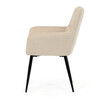 Jídelní židle, béžová, látka, DCH-P3146 CRM2