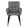 Jídelní židle, šedá, látka, DCH-P3146 SIL2