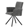 Jídelní židle, šedá, látka bouclé, DCH-W1117 GREY2