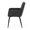 Jídelní židle, šedá, látka, DCH-P3146 GREY2