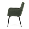 Jídelní židle, zelená, látka, DCH-P3146 GRN2