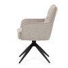 Jídelní židle, béžová, látka, DCH-P3170 LAN2