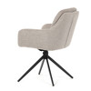 Jídelní židle, béžová, látka, DCH-P3174 LAN2