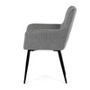 Jídelní židle, šedá, látka, DCH-P3146 SIL2