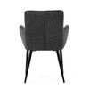 Jídelní židle, šedá, látka, DCH-P3146 GREY2