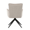 Jídelní židle, béžová, látka, DCH-P3170 LAN2