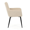 Jídelní židle, béžová, látka, DCH-P3146 CRM2