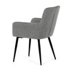 Jídelní židle, šedá, látka, DCH-P3146 SIL2