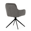 Jídelní židle, šedá, látka, DCH-P3174 GREY2