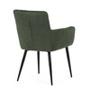 Jídelní židle, zelená, látka, DCH-P3146 GRN2