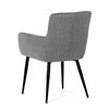 Jídelní židle, šedá, látka, DCH-P3146 SIL2