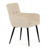 Jídelní židle, béžová, látka, DCH-P3146 CRM2