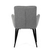 Jídelní židle, šedá, látka, DCH-P3146 SIL2