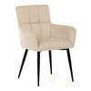 Jídelní židle, béžová, látka, DCH-P3146 CRM2