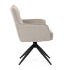 Jídelní židle, béžová, látka, DCH-P3170 LAN2