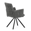Jídelní židle, šedá, látka bouclé, DCH-W1117 GREY2
