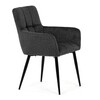 Jídelní židle, šedá, látka, DCH-P3146 GREY2