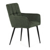 Jídelní židle, zelená, látka, DCH-P3146 GRN2