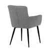 Jídelní židle, šedá, látka, DCH-P3146 SIL2