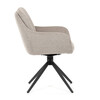 Jídelní židle, béžová, látka, DCH-P3174 LAN2
