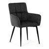 Jídelní židle, šedá, látka, DCH-P3146 GREY2