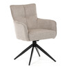 Jídelní židle, béžová, látka, DCH-P3170 LAN2
