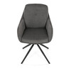 Jídelní židle, šedá, látka, DCH-P3174 GREY2