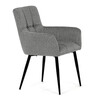 Jídelní židle, šedá, látka, DCH-P3146 SIL2