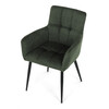 Jídelní židle, zelená, látka, DCH-P3146 GRN2