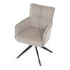 Jídelní židle, béžová, látka, DCH-P3170 LAN2