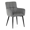 Jídelní židle, šedá, látka, DCH-P3146 SIL2