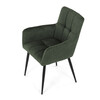Jídelní židle, zelená, látka, DCH-P3146 GRN2